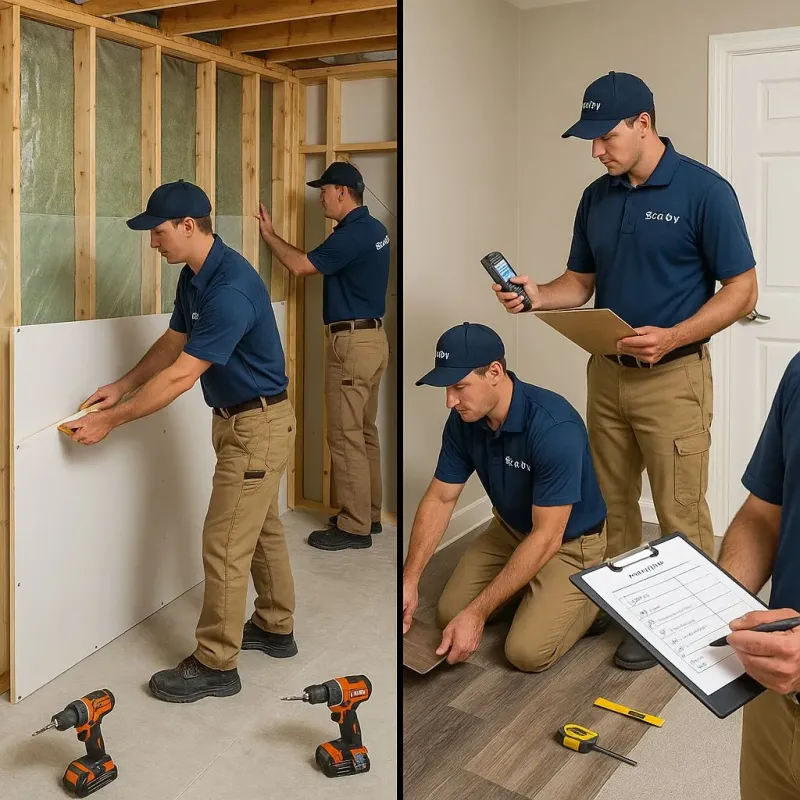Repairs and Reconstruction process in Harrison, WI